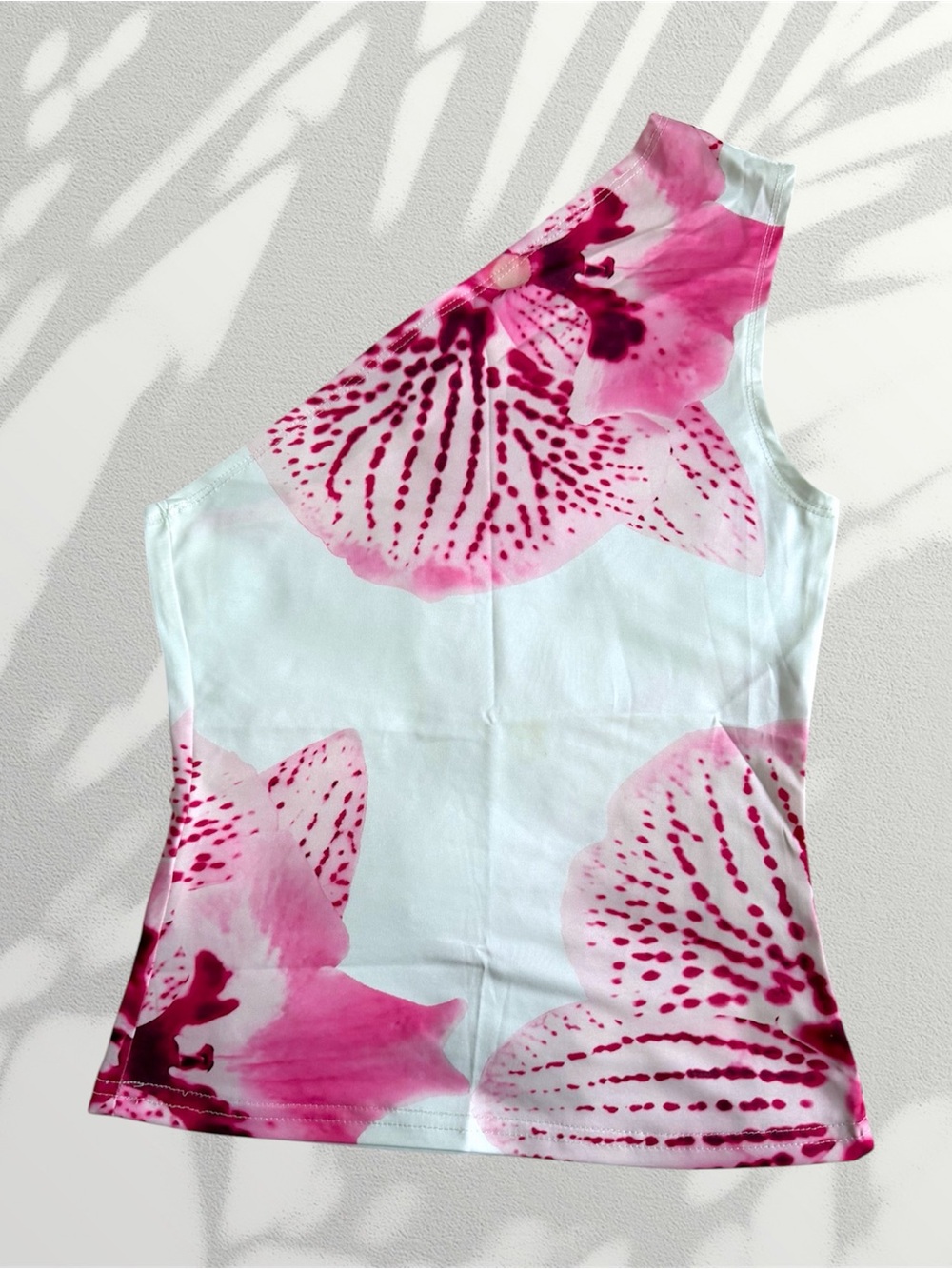 Y2K Fairycore One Shoulder Floral Top 🌸 Pastel Pink Blue Coquette